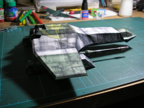 A paper model of the ship from Wing Commander