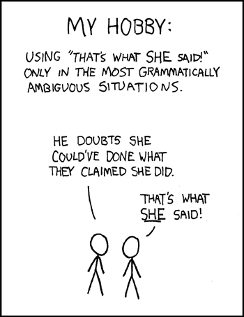 Cartoon from  the XKCD archives