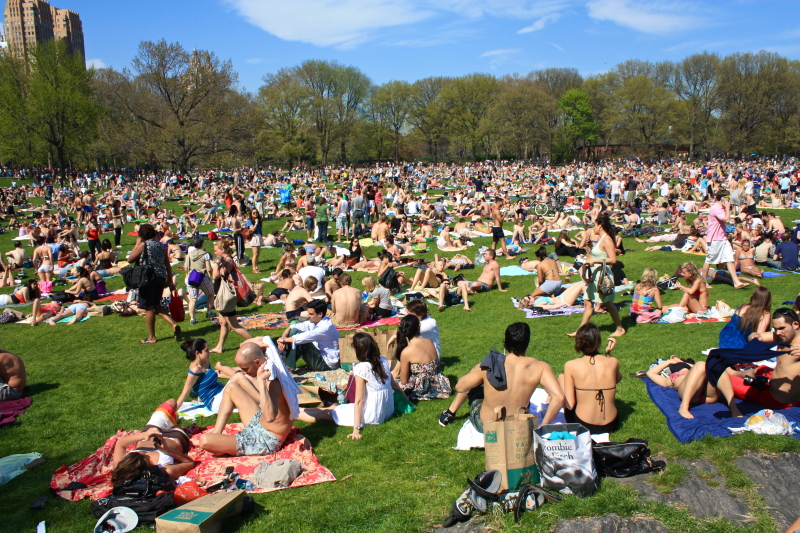 Central Park on the first nice day in NYC